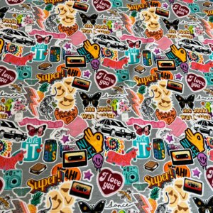 Stickers-trikoo,Harmaa