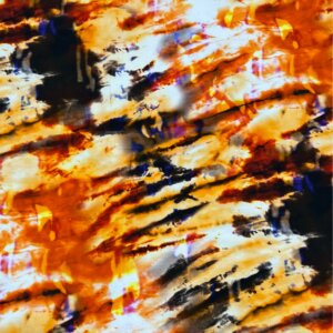 Tie Dye -trikoo, Oranssi Pala 1,2m