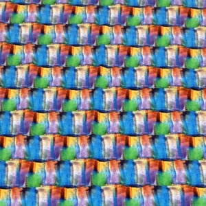 Limited 3-puuvillaelastaanitrikoo, Siniruutu 2,2m