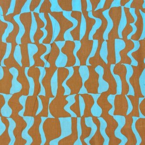 Palikat-ryppyviskoosi, Beige-turkoosi