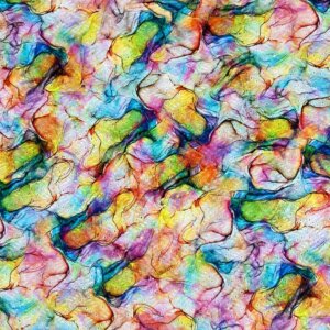 Rainbow-puuvillabrodyyri, Multicolour PALA 2m